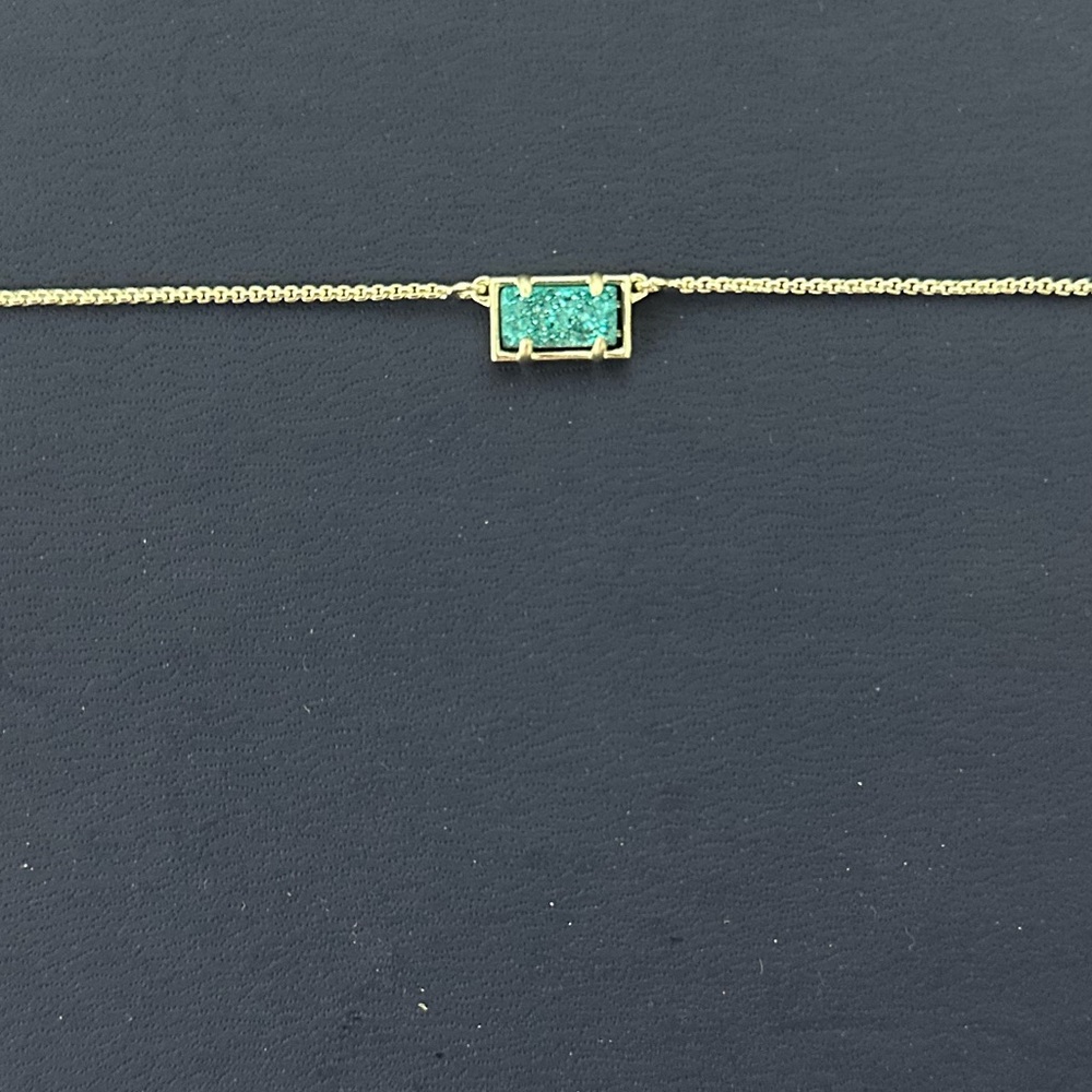 Kendra Scott | Blue Druzy and Goldtone Necklace
